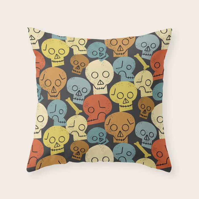 The Skull Crew Throw Pillow Gallery Image 6