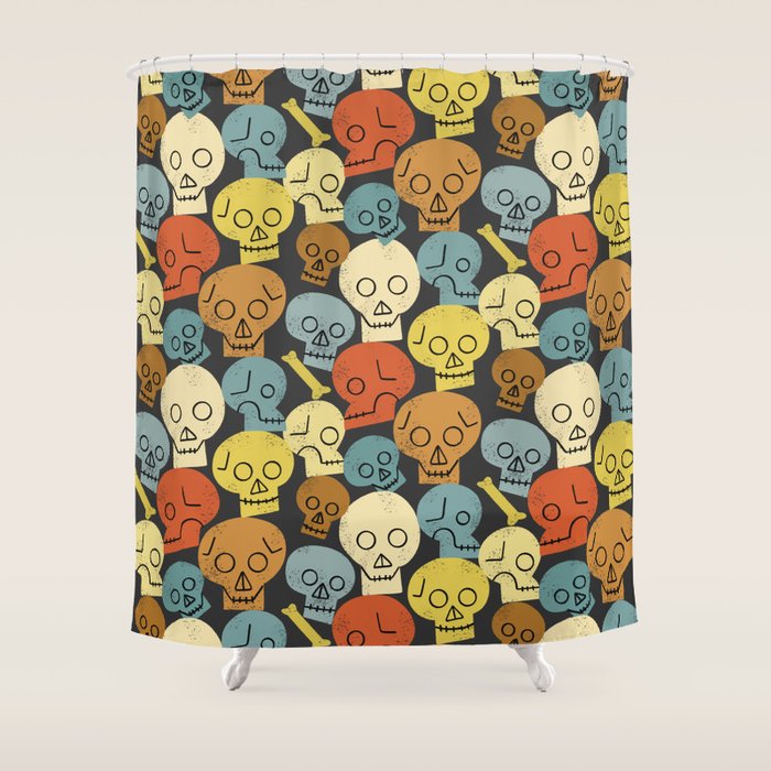 The Skull Crew Shower Curtain Gallery Image 1