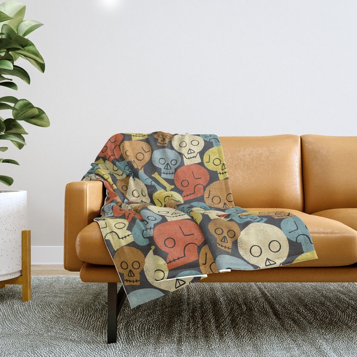 The Skull Crew Throw Blanket Gallery Image 1