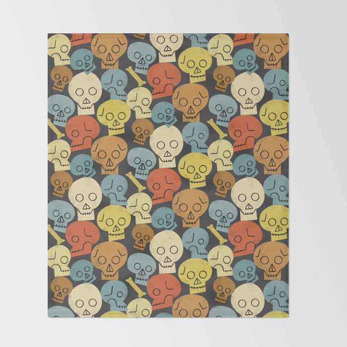 The Skull Crew Throw Blanket Gallery Image 2