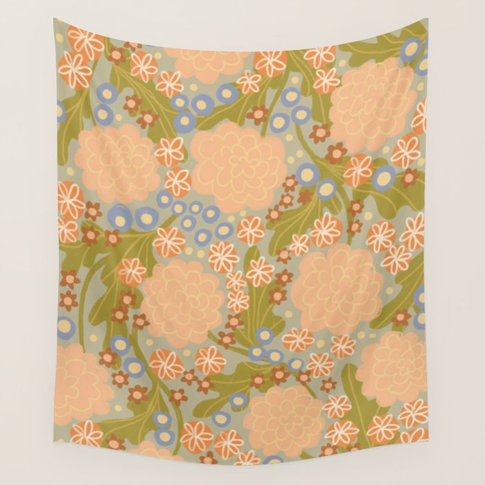 Asters Wall Tapestry Gallery Image 4
