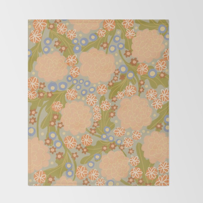 Asters Throw Blanket Gallery Image 2