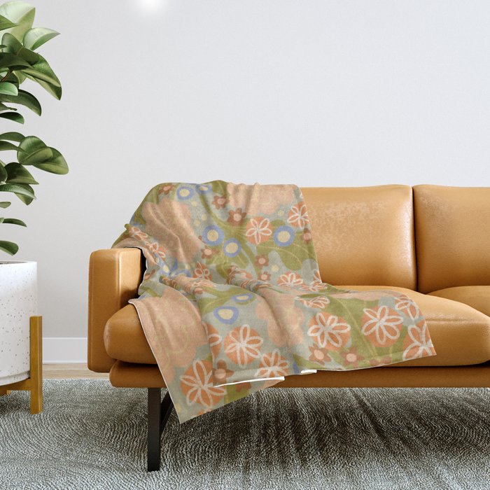 Asters Throw Blanket Gallery Image 1