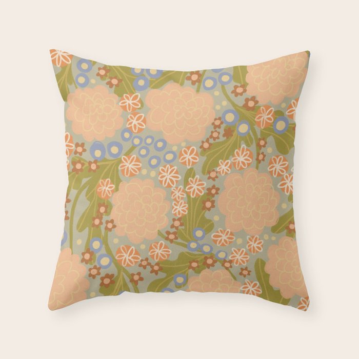 Asters Throw Pillow Gallery Image 6