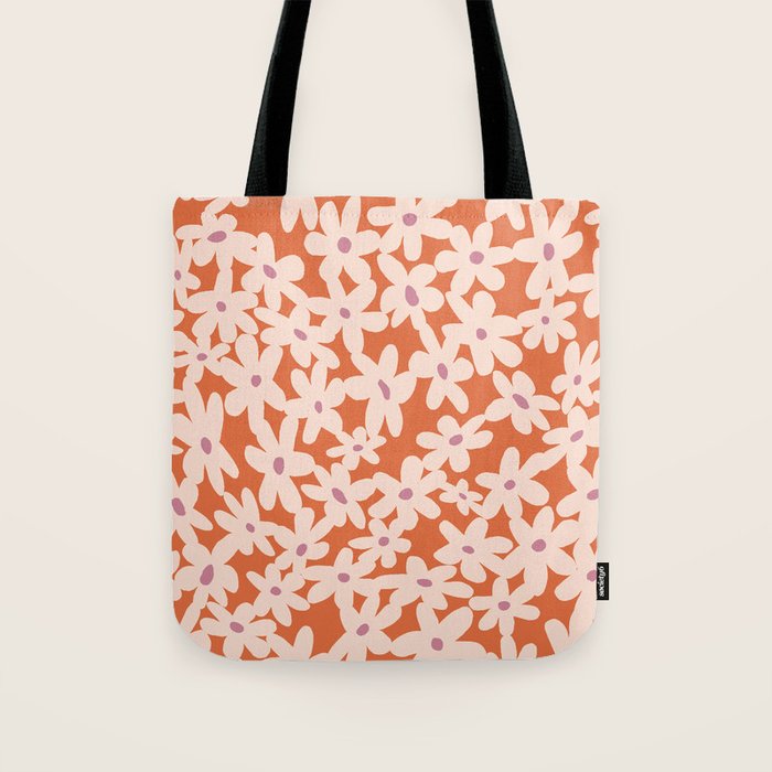 Flower power pattern Tote Bag Gallery Image 1