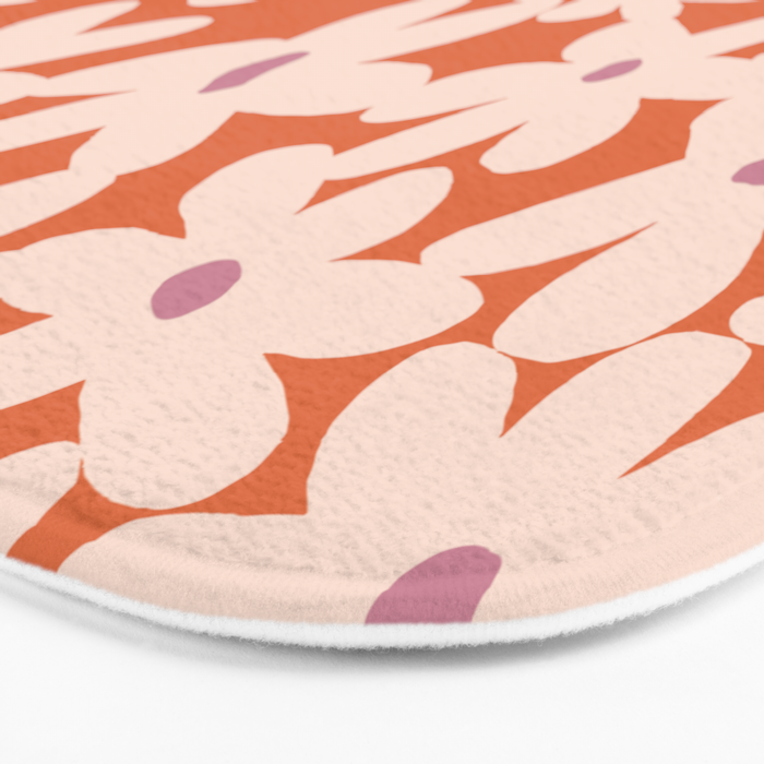 Flower power pattern Bath Mat Gallery Image 3