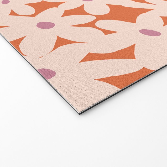 Flower power pattern Welcome Mat Gallery Image 2