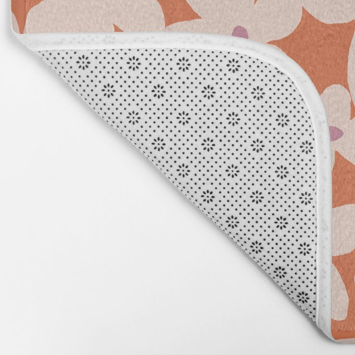 Flower power pattern Bath Mat Gallery Image 2