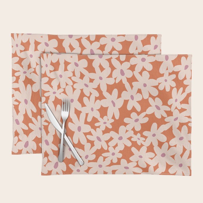 Flower power pattern Placemat Gallery Image 1