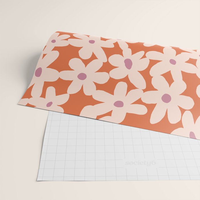 Flower power pattern Wrapping Paper Gallery Image 2