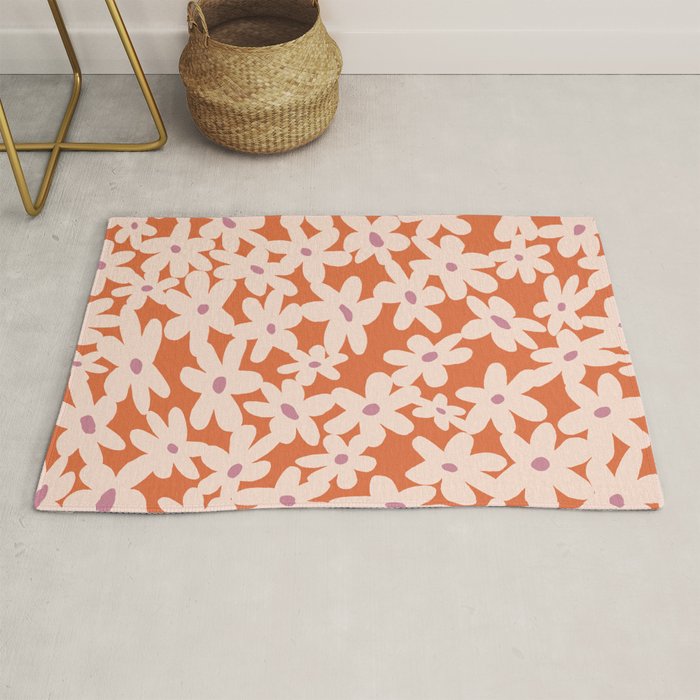 Flower power pattern Rug Gallery Image 1