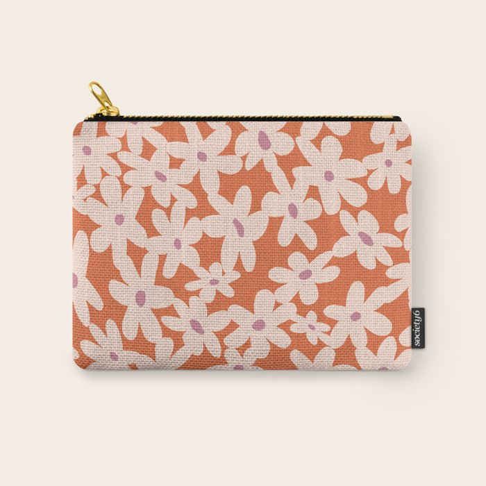 Flower power pattern Carry All Pouch Gallery Image 1