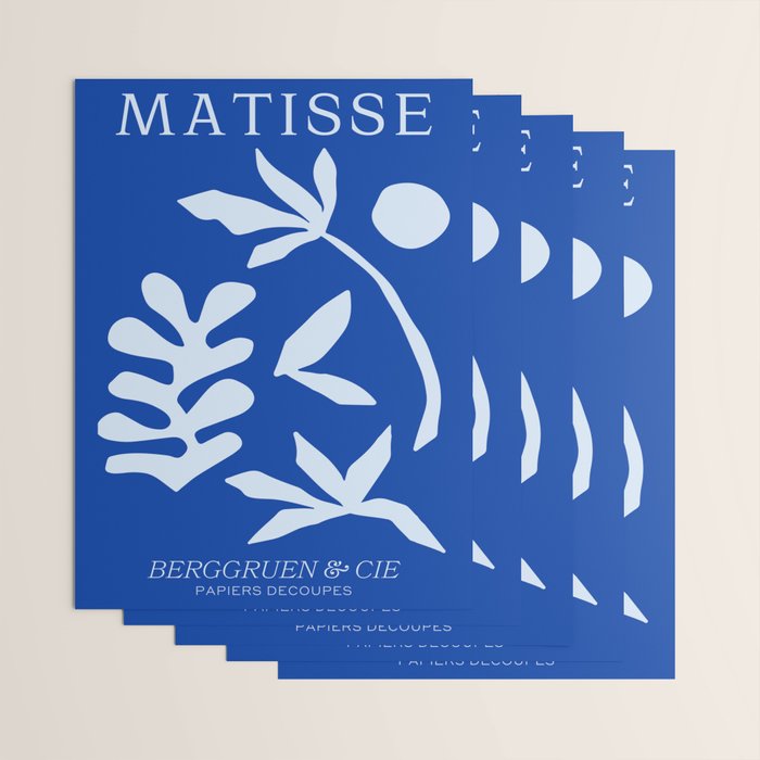 Chathams Blue Collage: Paper Cutouts Matisse Edition  Wrapping Paper Gallery Image 3