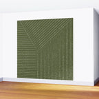 Lines (Moss Green) Wall Mural Gallery Image 2