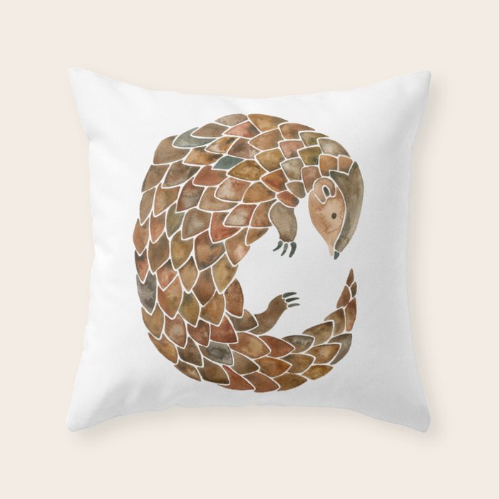 Pangolin Throw Pillow Gallery Image 1