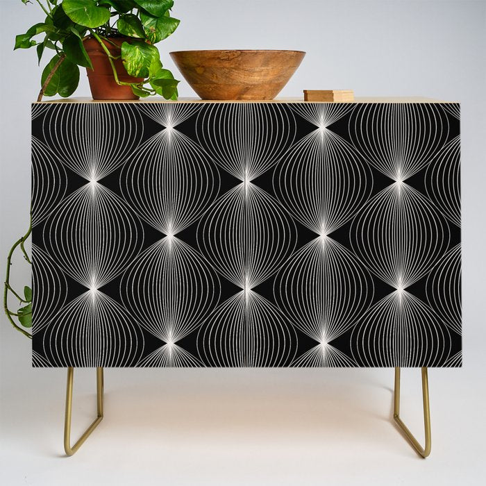 Geometric Orb Pattern XII Credenza Gallery Image 1