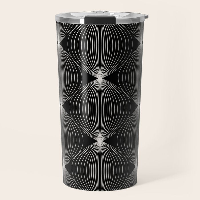 Geometric Orb Pattern XII Travel Mug Gallery Image 1