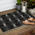 Geometric Orb Pattern XII Outdoor Rug Gallery Image 2