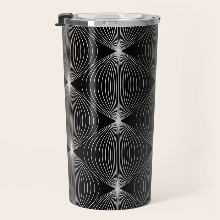 Geometric Orb Pattern XII Travel Mug Gallery Image 3
