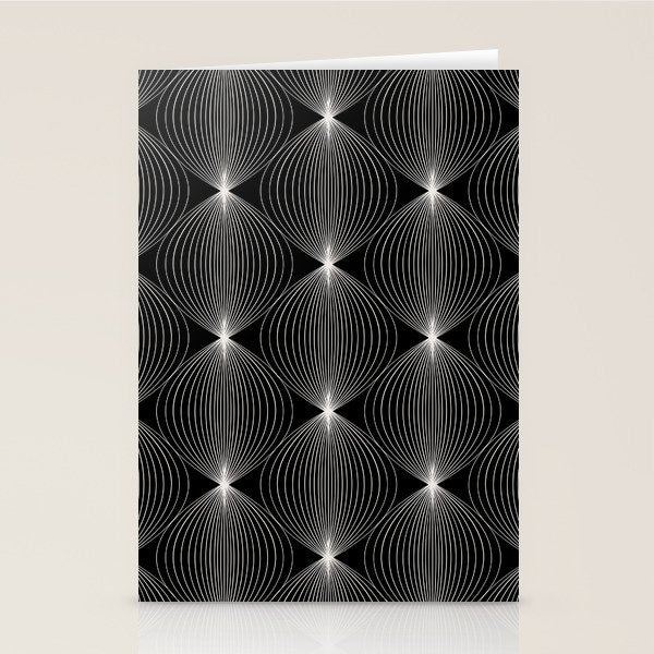Geometric Orb Pattern XII Stationery Card Gallery Image 2