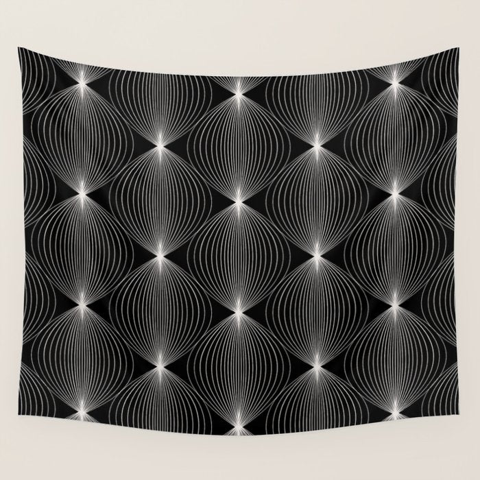 Geometric Orb Pattern XII Wall Tapestry Gallery Image 4