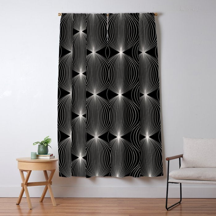 Geometric Orb Pattern XII Window Curtain Gallery Image 5