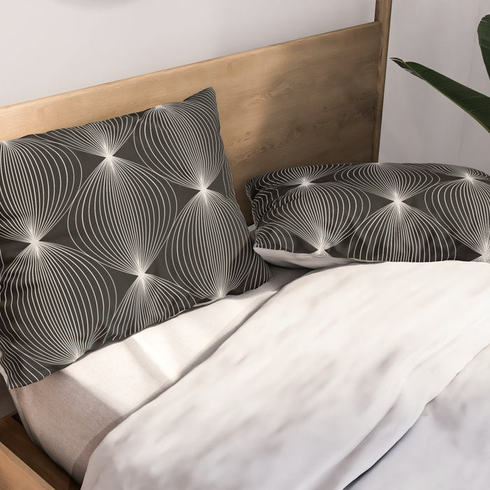 Geometric Orb Pattern XII Pillow Sham Gallery Image 2