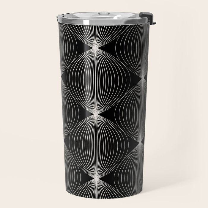 Geometric Orb Pattern XII Travel Mug Gallery Image 2
