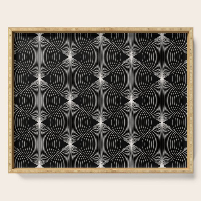 Geometric Orb Pattern XII Serving Tray Gallery Image 1
