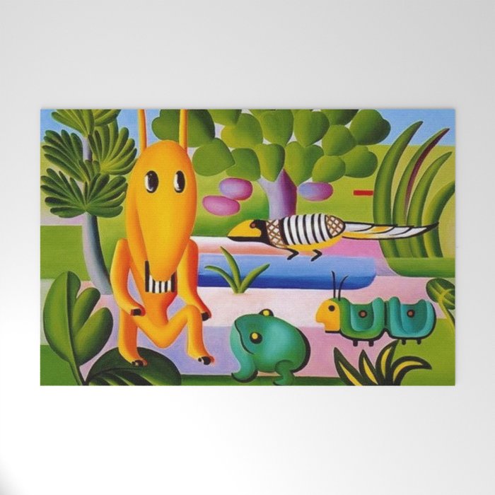 Classical Masterpiece 'A Cuca' by Tarsila do Amaral Welcome Mat Gallery Image 1