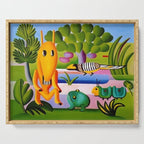 Classical Masterpiece 'A Cuca' by Tarsila do Amaral Serving Tray Gallery Image 1