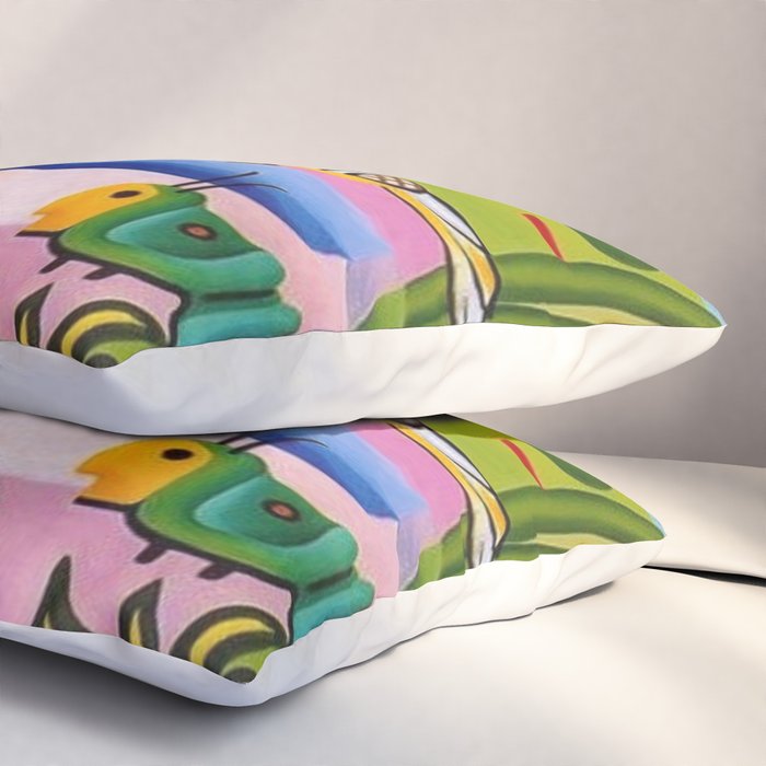 Classical Masterpiece 'A Cuca' by Tarsila do Amaral Pillow Sham Gallery Image 3