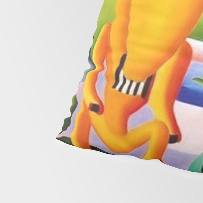 Classical Masterpiece 'A Cuca' by Tarsila do Amaral Pillow Sham Gallery Image 4