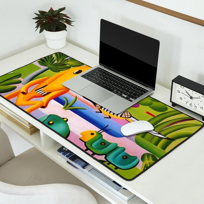 Classical Masterpiece 'A Cuca' by Tarsila do Amaral Desk Mat Gallery Image 2