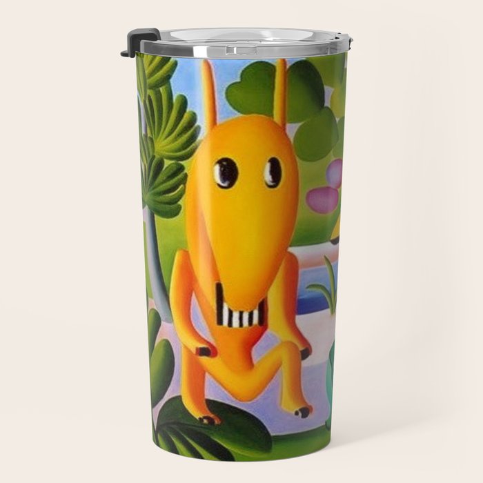 Classical Masterpiece 'A Cuca' by Tarsila do Amaral Travel Mug Gallery Image 3