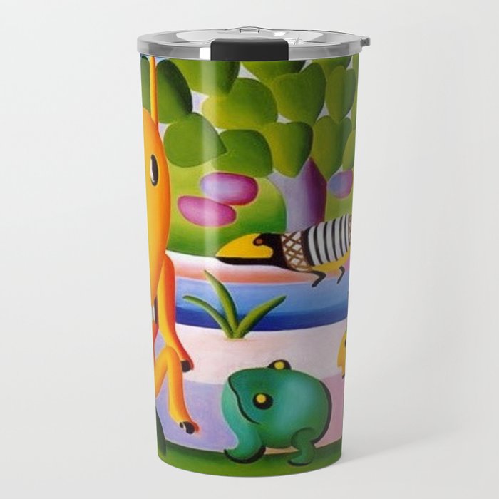 Classical Masterpiece 'A Cuca' by Tarsila do Amaral Travel Mug Gallery Image 1