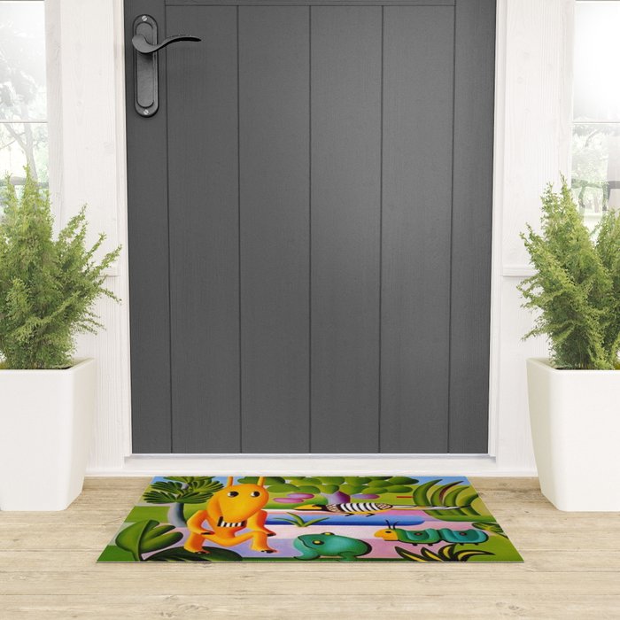 Classical Masterpiece 'A Cuca' by Tarsila do Amaral Welcome Mat Gallery Image 3
