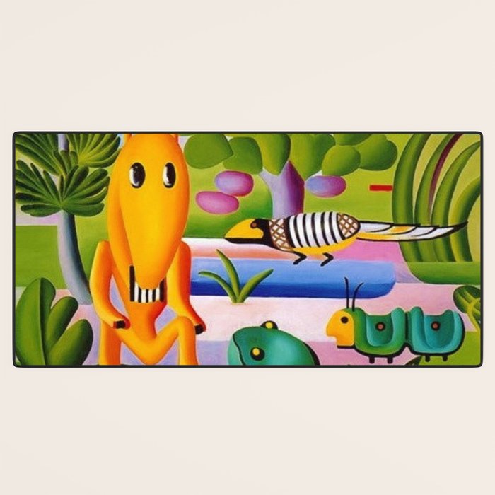 Classical Masterpiece 'A Cuca' by Tarsila do Amaral Desk Mat Gallery Image 3