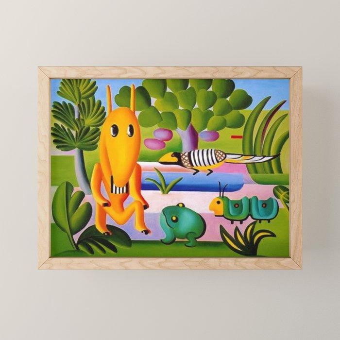 Classical Masterpiece 'A Cuca' by Tarsila do Amaral Mini Art Print Gallery Image 1