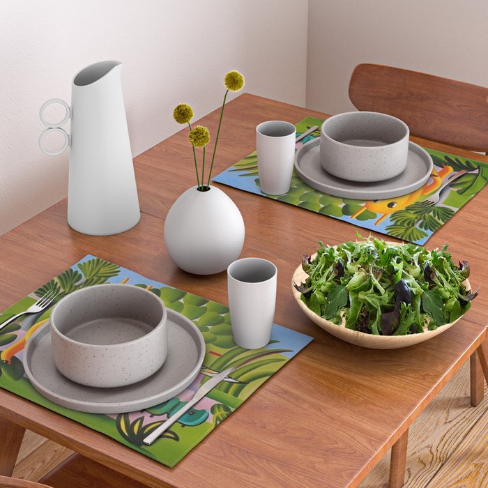 Classical Masterpiece 'A Cuca' by Tarsila do Amaral Placemat Gallery Image 2