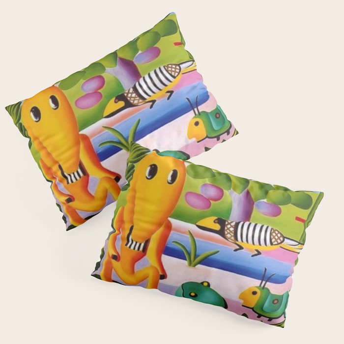 Classical Masterpiece 'A Cuca' by Tarsila do Amaral Pillow Sham Gallery Image 1