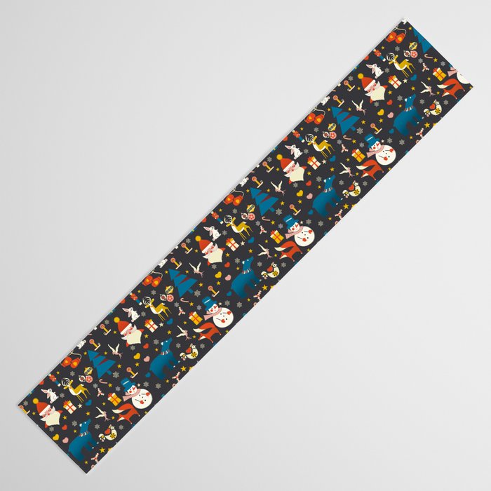 Christmas symbols pattern Table Runner Gallery Image 3