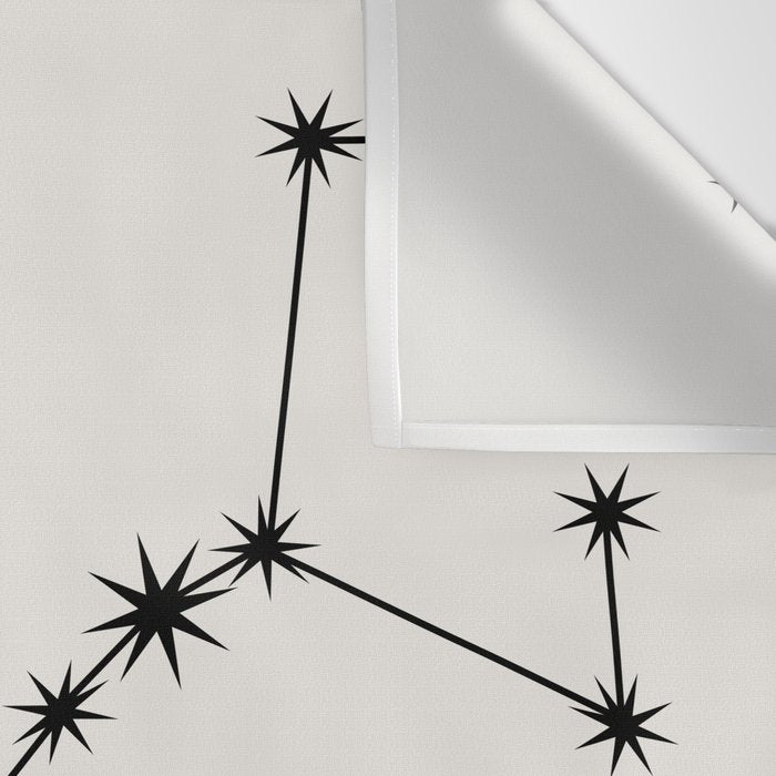 Scorpio Zodiac Star Constellation Line Art White Wall Tapestry Gallery Image 3