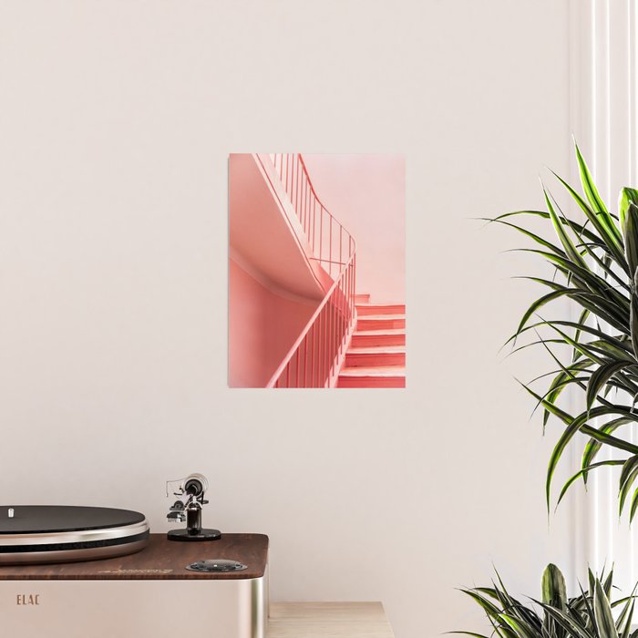 Pink Steps in Cannes | Architectural Minimalism Poster Gallery Image 2