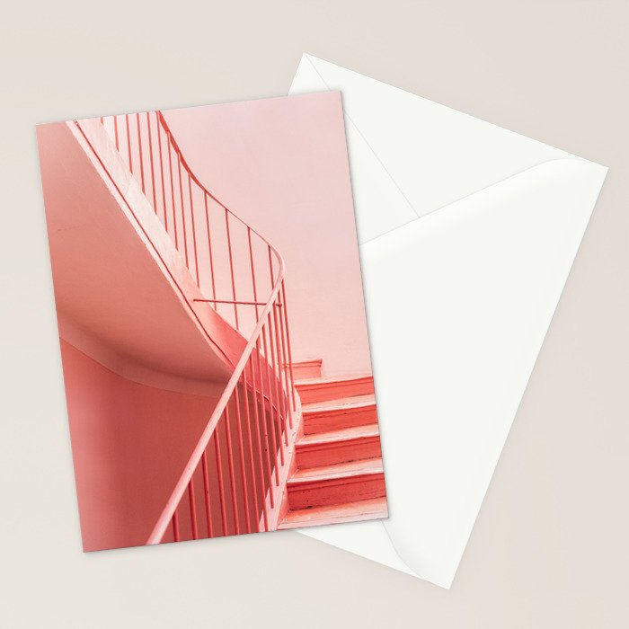 Pink Steps in Cannes | Architectural Minimalism Stationery Card Gallery Image 2