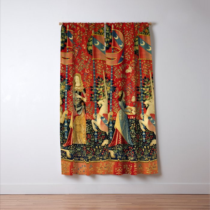 Lady and the Unicorn - Smell Window Curtain Gallery Image 3