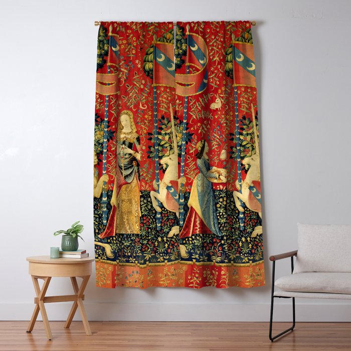 Lady and the Unicorn - Smell Window Curtain Gallery Image 5