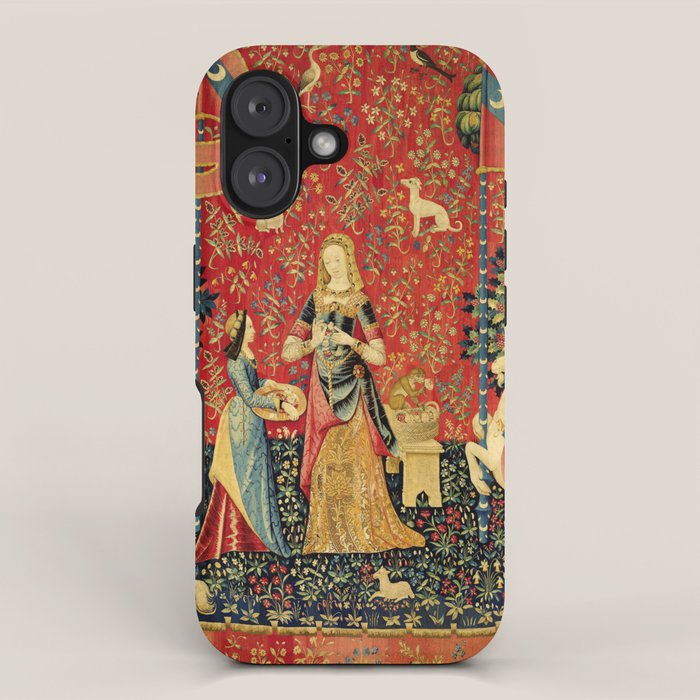 Lady and the Unicorn - Smell iPhone Case Gallery Image 1