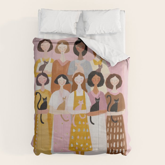 Sisterhood of Cat Lovers Comforter Gallery Image 6