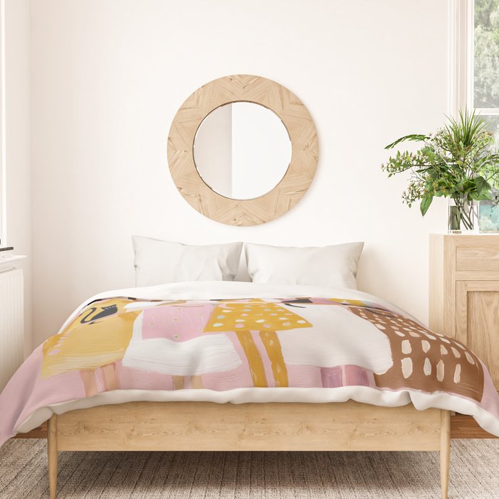 Sisterhood of Cat Lovers Duvet Cover Gallery Image 3